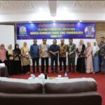 Kadisdik Alhudri saat menyampaikan sambutan saat membuka acara Pelatihab Peningkatan Sumber Daya Manusia Kehumasan Cabang Dinas Pendidikan di Banda Aceh, Kamis 9 Juni 2022.