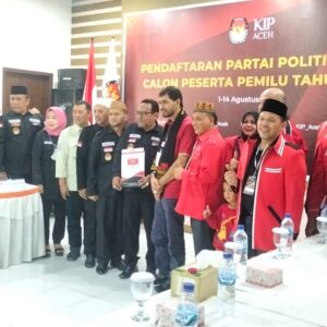 Partai Aceh, Parlok Pertama Mendaftar ke KIP Jadi Peserta Pemilu 2024