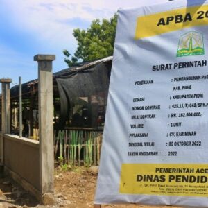 Untuk Menunjang Proses Pembelajaran, Disdik Aceh Bangun dan Rehab SMK Negeri 2 Sigli