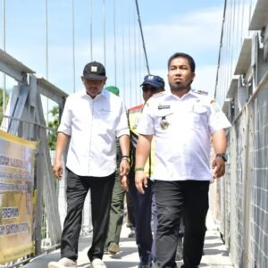 Gampong Siron Blang dan Siron Krueng Terhubung Jembatan Gantung