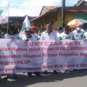 Tagih Janji Ketua, Massa HKTI Geruduk Pengadilan Negeri