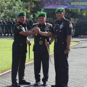 Wujud Sinergitas TNI/Polri, Wakapolresta DS Hadiri Sertijab Komandan Brigif 7/Rimba Raya