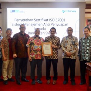 Dukung Good Corporate Governance, Bank Aceh Raih Sertifikasi SNI ISO 37001 