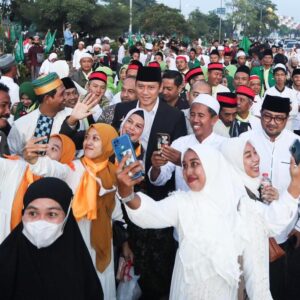 Sapa Ribuan Warga Nahdliyyin, AHY Doakan NU Semakin Digdaya dalam Menjemput Abad Kedua Menuju Kebangkitan Baru