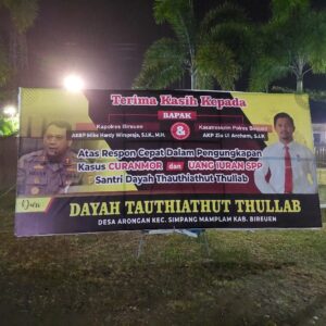 Dayah Tauthiathut Thullab Apresiasi Kinerja Polres Bireuen 