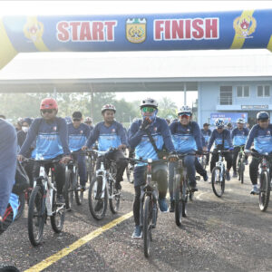 Kasdam IM dan PJU Ikuti Fun Bike Rangkaian HUT TNI AU Ke-77