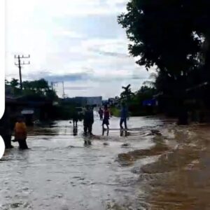 Tingginya Curah Hujan, Sebabkan Beberapa Desa di Tapaktuan Kebanjiran