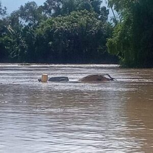 Satu Excavator Komatsu Tenggelam Akibat Banjir Bandang di Aceh Besar