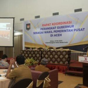 Asisten I Sekda Aceh Buka Rakor Perangkat Gubernur Sebagai Wakil Pemerintah Pusat di Aceh