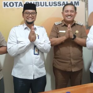 Kakankemenag Bahas Persiapan Keberangkatan Jemaah Calon Haji bersama Walikota Subulussalam