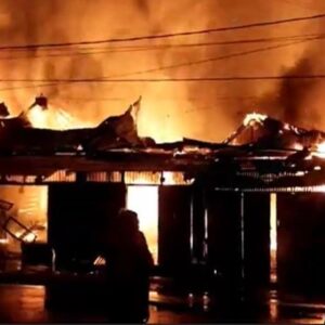 14 Ruko dan 2 Mobil Hangus Terbakar di Aceh Tamiang