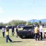 Menjelang pelaksanaan gelar Teknologi Tepat Guna (TTG) Tingkat Provinsi Aceh ke-24 tahun 2023 yang berlangsung di kompleks Jantho Sport City (JSC), para ASN dan tenaga kontrak jajaran Pemkab Aceh Besar melaksanakan gotong royong massal, Rabu (17/5/2023).