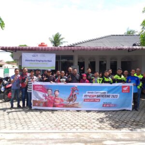 Bikers Honda Banda Aceh Nobar MXGP & Aksi Sosial