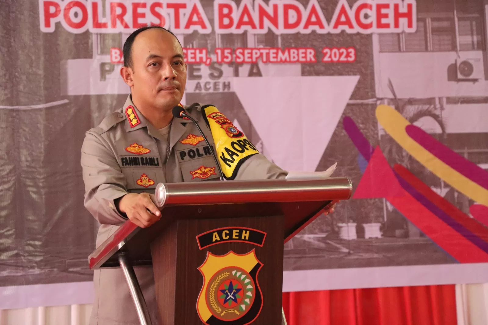 Kapolresta Banda Aceh, Kombes Pol Fahmi Irwan Ramli