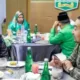 Plt Ketua Umum Partai Persatuan Pembangunan PPP Muhamad Mardiono dan Wakil Gubernur Sumbar sekaligus Ketua DPP PPP Audy Joinaldy makan malam bersama, di Rumah Dinas Wagub, Padang, Sumbar, Sabtu (9/9) malam.