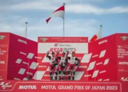 Pebalap Astra Honda Cetak Sejarah, Indonesa Raya Berkumandang Dua Kali di ATC Motegi