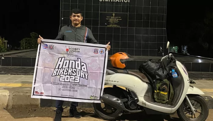 Dari Aceh ke Malang, Bikers Scoopy Berkendara 6.000 Km Habiskan 600 ribu Untuk Bensin