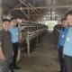 Maulidi Bersama Karwawan Pembiayaan Bank Aceh Saat Meninjau Peternakan Ayam di Gampong Ceuraceu, Kecamatan Pasie Raya, Aceh Jaya.