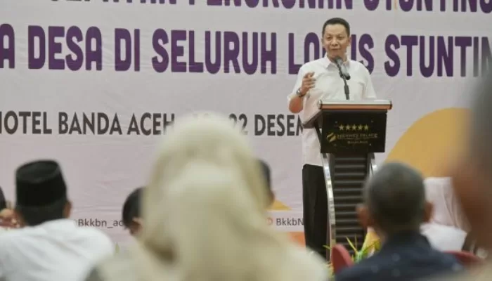 Pj Gubernur Aceh Ajak Keuchik Selesaikan Stunting