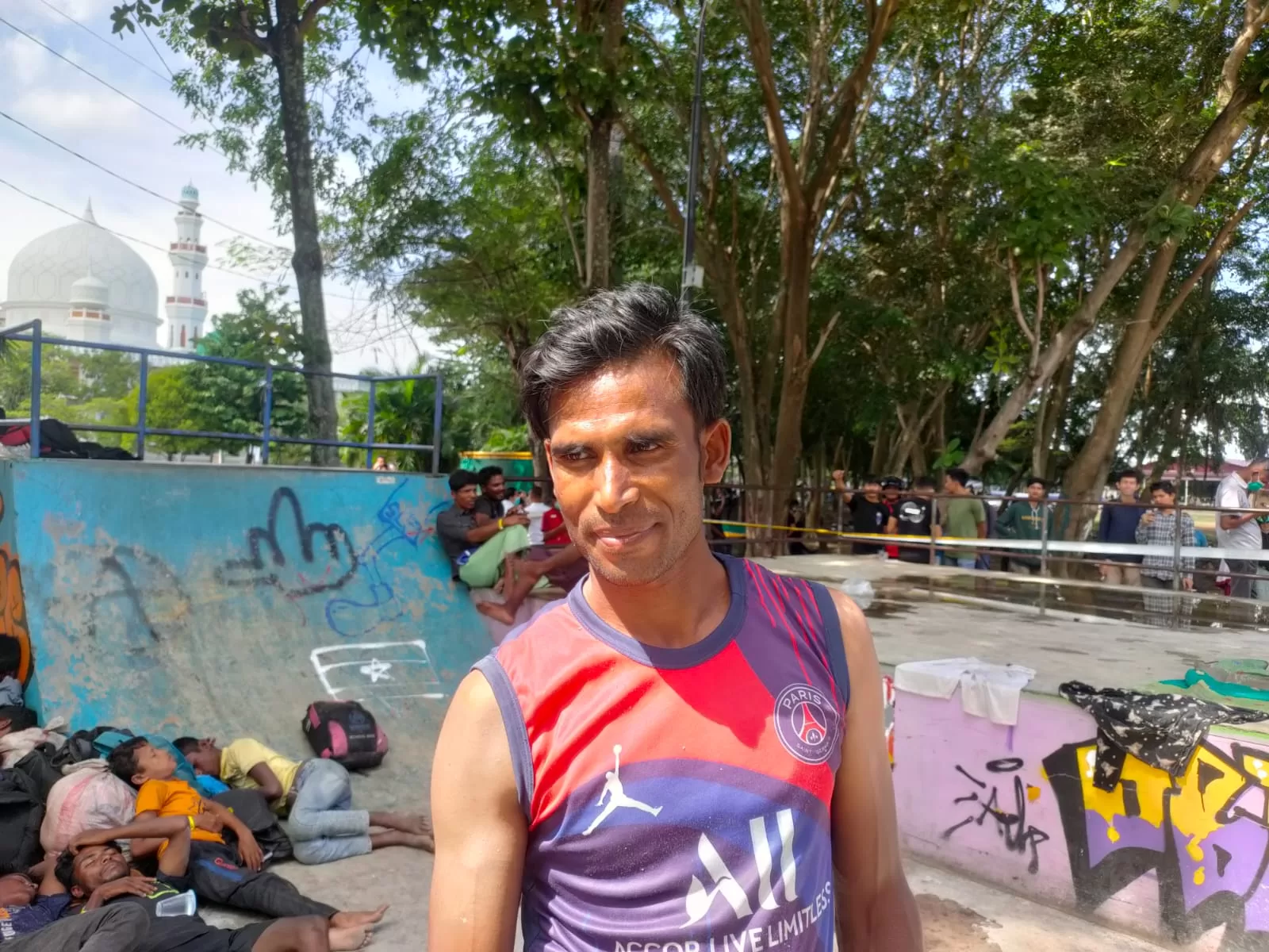 Muhammad Alom, seorang pengungsi Rohingya.