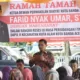 Ketua DPRK Banda Aceh, Farid Nyak Umar berbicara saat Reses III Masa Persidangan I Tahun 2023-2024 Dapil II Kecamatan Kuta Alam, di Gampong Kuta Alam, Banda Aceh, Jumat (1/12/2023). FOTO/ HUMAS DPRK BANDA ACEH