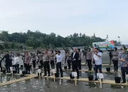 Dirlantas Polda Aceh Ikut Menanam Ribuan Mangrove Bersama Honda di Aceh Besar