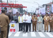 Presiden Jokowi dan Bupati Asahan Resmikan Pelaksanaan Inpres Jalan Daerah
