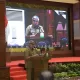 Pj Gubernur Aceh, Bustami membuka secara resmi Musrenbang rencana pembangunan Jangka Panjang Aceh (RPJP) Tahun 2025-2045 di anjong monmata Banda Aceh, 26/4/2024