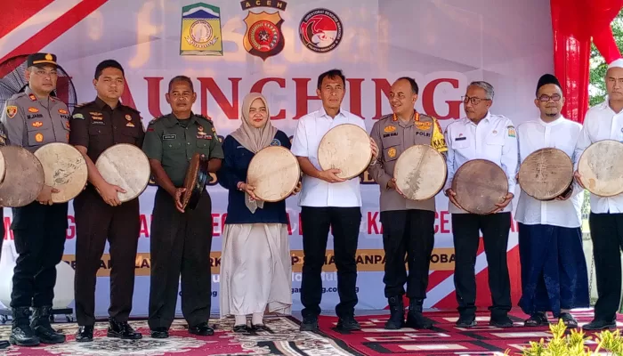 Peluncuran Kampung Bebas Narkoba di Gampong Cot Yang, Aceh Besar