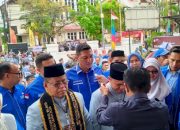 Ribuan Pendukung Iringi Pasangan AMIN Mendaftar di KIP Banda Aceh