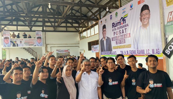 Relawan Aneuk Keumuen Dikukuhkan, Bustami Ajak Pemuda Wujudkan Pesta Demokrasi Yang Santun