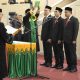 Pimpinan dprk Banda Aceh saat proses pelantikan di gedung DPRK Banda Aceh