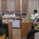 BANDA ACEH - Plt Sekretaris Daerah Aceh Muhammad Diwarsyah beramah-tamah dengan seluruh Asisten, Stah Ahli dan Kepala Satuan Kerja Perangkat Aceh, di Aula Rumah Dinas Wakil Gubernur Aceh, Jum'at (18/10/2024) malam.