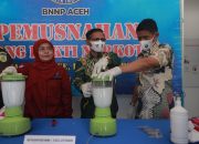 BNNP Aceh Musnahkan 1 Kilogram Shabu, Tahan 3 Pelaku