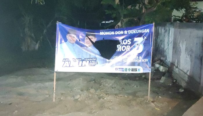 Wakil Ketua DPRK Kecam Perusakkan APK Pasangan Aminullah Isnaini