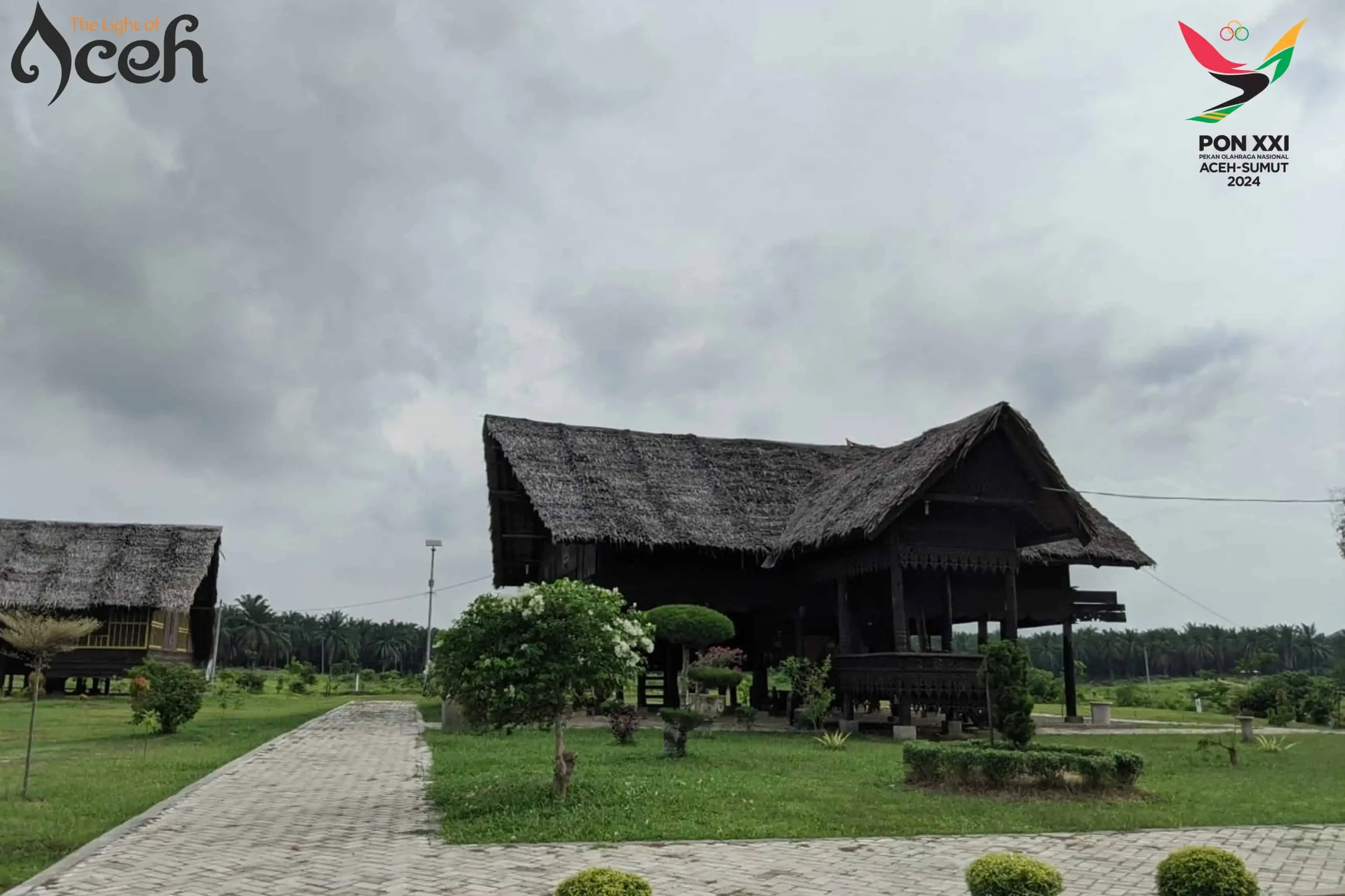 Rumoh Adat Aceh di Kota Langsa [Foto/Dok Habanusantara.net]