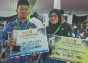 Tasyukur-Yusniar, Pasangan Juara Kafilah Aceh di Palangka Raya