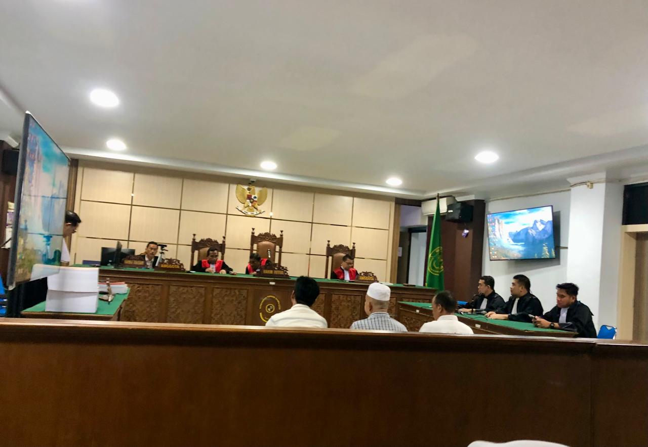 Sidang pembacaan tuntutan kasus korupsi pengadaan wastafel di Pengadilan Tipikor Banda Aceh