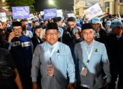 Ribuan Pendukung Antarkan AMIN Menuju Debat ke 2