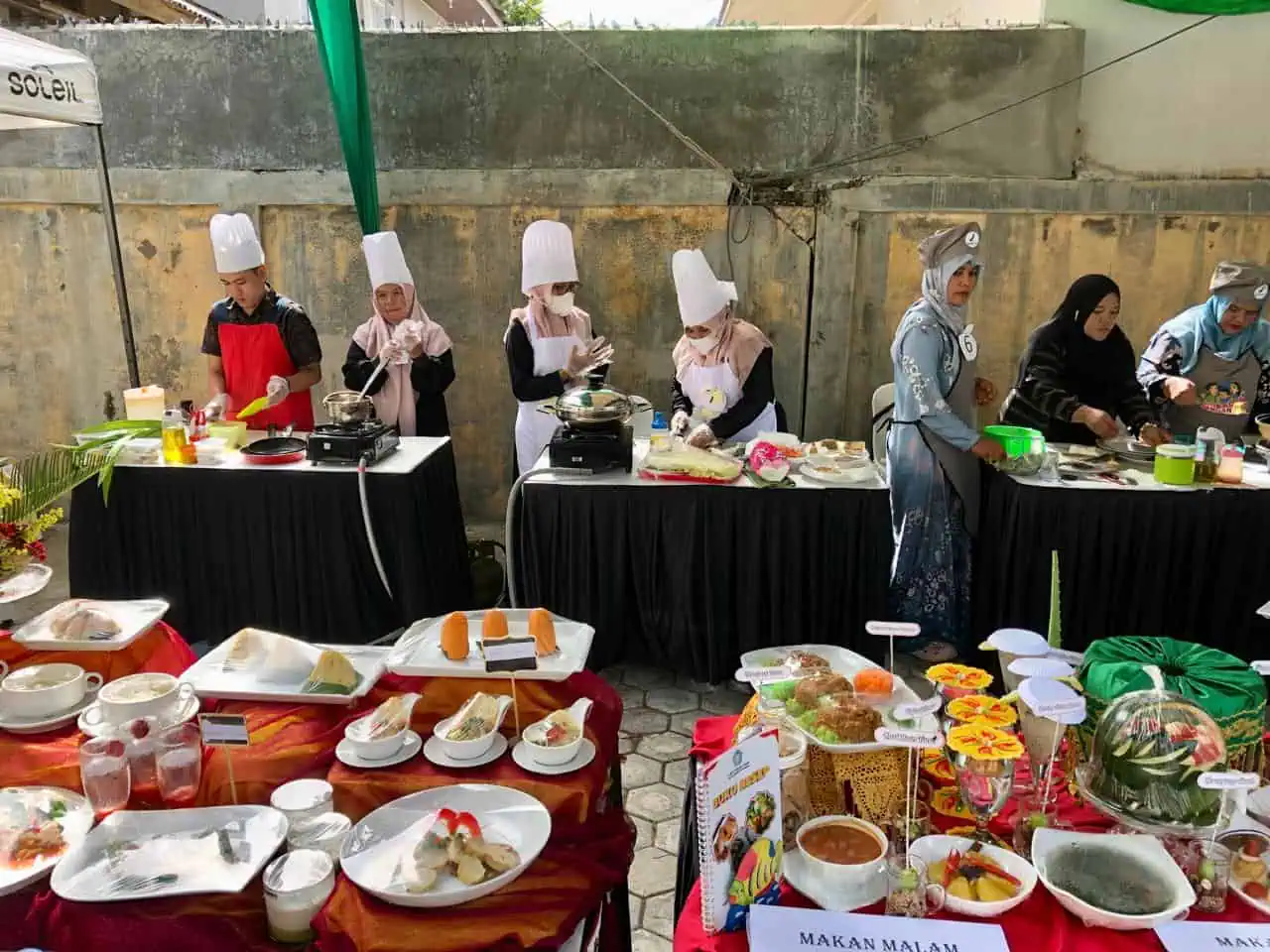 Lomba Cipta Menu Beragam, Bergizi, Seimbang, dan Aman (B2SA) serta Lomba Masak Serba Ikan di Kantor DP2KP Banda Aceh, Senin (2/11/2024).
