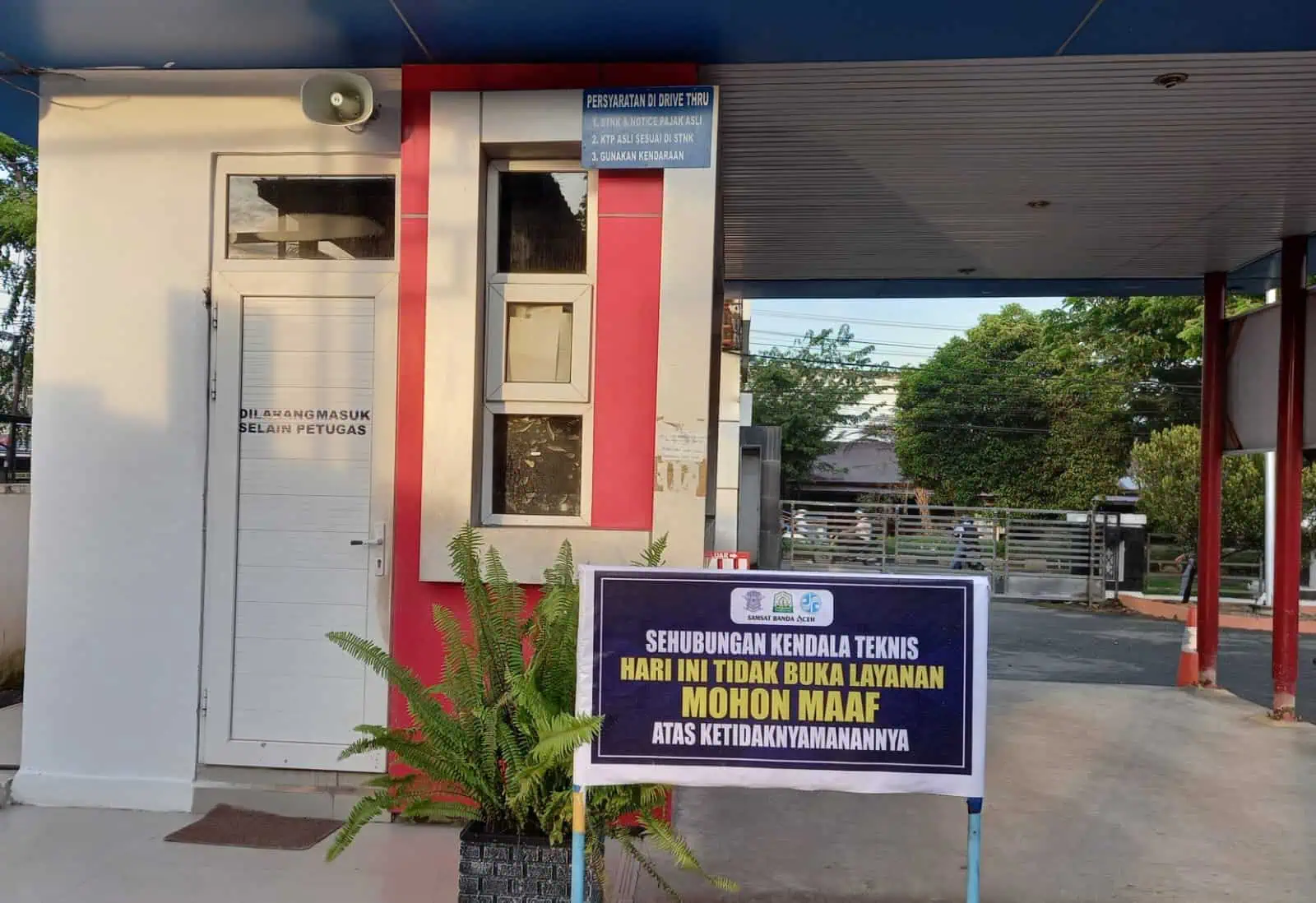 Samsat Drive Thru Batoh tutup sementara karena opsen pajak kendaraan bermotor