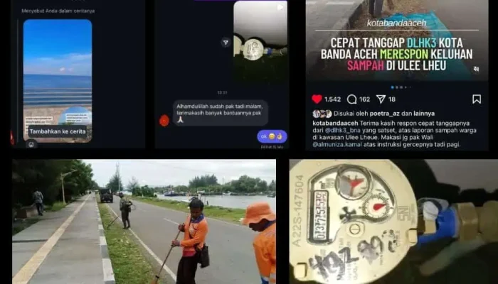 Respons Cepat, Pemko Banda Aceh Tangani Masalah Air PDAM dan Sampah di Lokasi Wisata Ulee Lheue