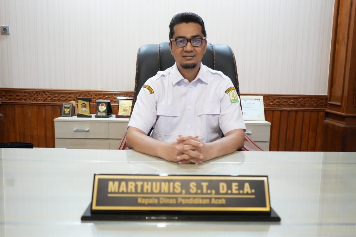 Kepala Disdik Aceh, Marthunis, S.T., D.E.A