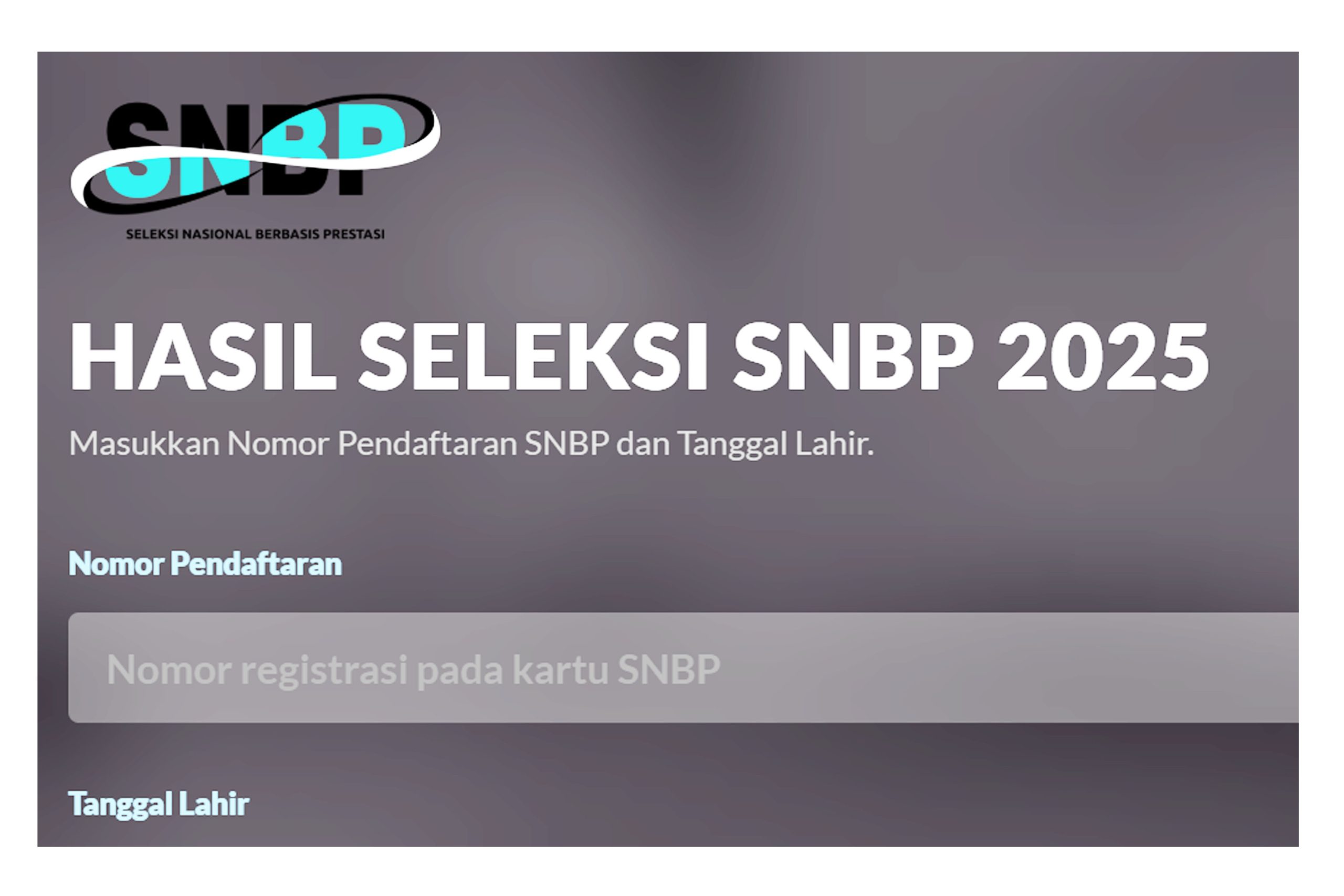 Pengumuman SNBP 2025