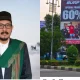 Tgk. Rusli Daud, S.H.I., M.Ag., anggota Majelis Permusyawaratan Ulama (MPU) Kota Banda Aceh (Kiri), Baliho Promosi Celana Pendek (kanan)