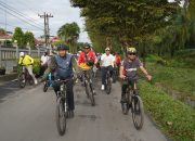 Bupati Asahan Gowes Bareng Sekda dan Komunitas Sepeda, Promosikan Hidup Sehat