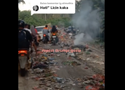 Viral! Pemilik Tanah Hamburkan Sampah ke Jalan