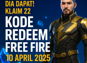 Siapa Cepat Dia Dapat! Klaim 22 Kode Redeem Free Fire Hari Ini, 10 April 2025