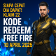 Klaim 22 kode redeem FF terbaru hari ini! Dapatkan skin, bundle, dan hadiah menarik sebelum kehabisan.