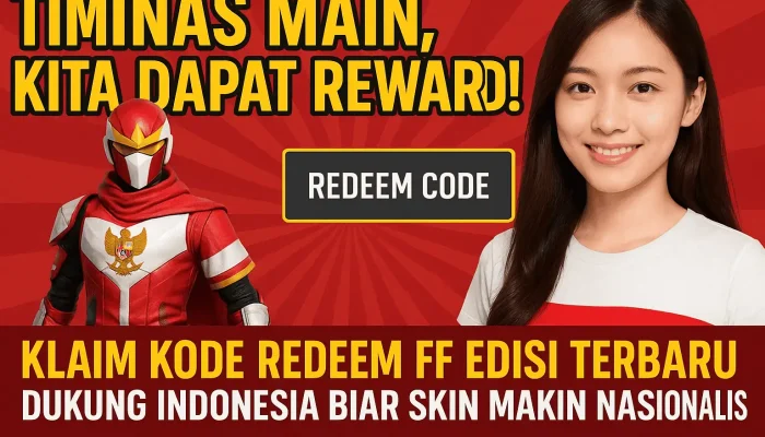 Timnas Main, Kita Dapat Reward! Klaim Kode Redeem FF Edisi Terbaru Dukung Indonesia Biar Skin Makin Nasionalis